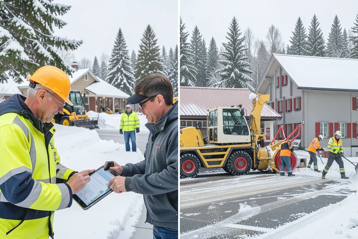 Vacation Property Snow Removal in Wilkeson, Pierce County, WA - We map the drive and entries at the absentee property