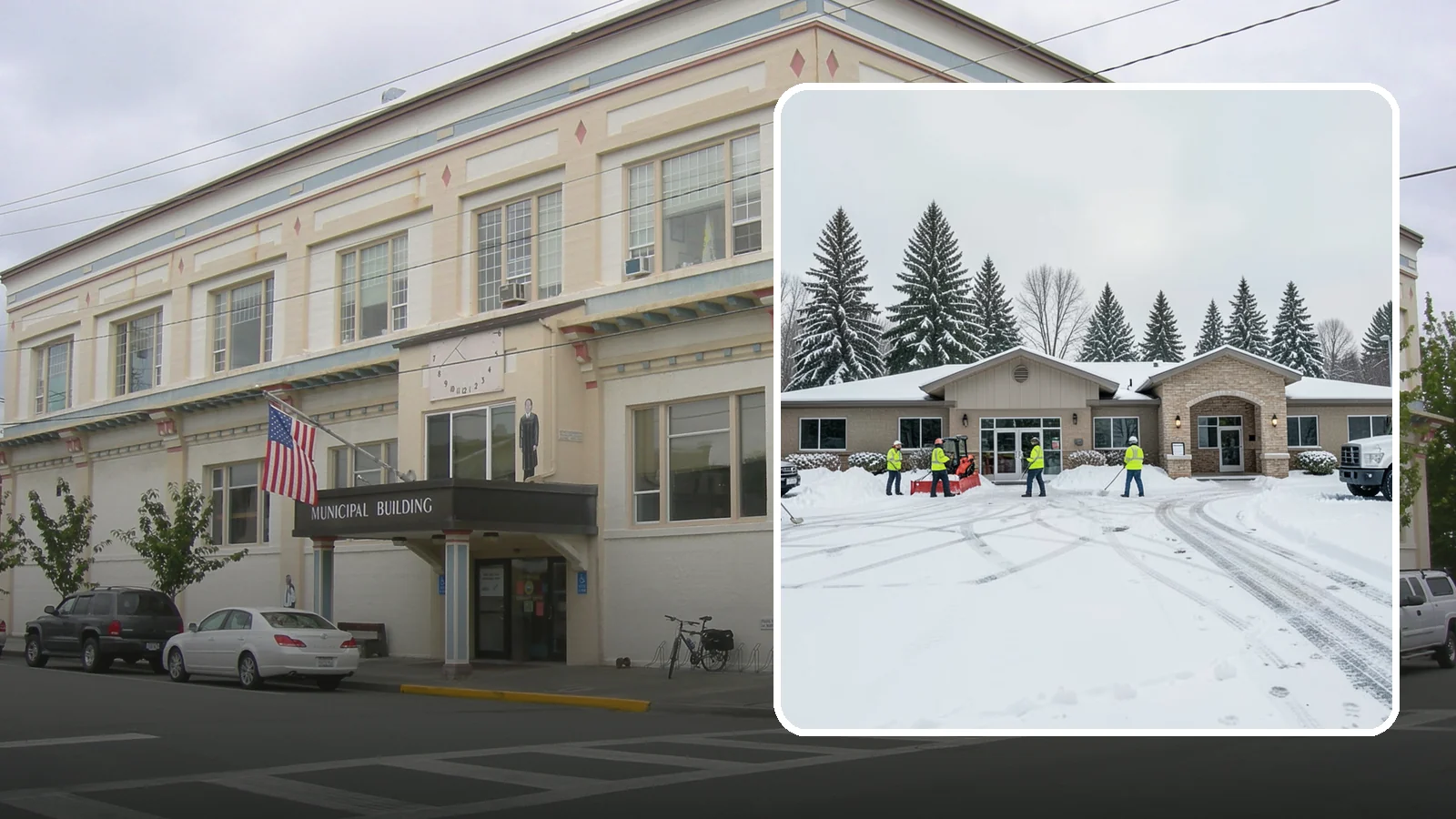 Veterinary Clinic Snow Removal in Anacortes, Skagit County, WA - We keep clinic parking, entrances, and walkways clear so pets and owners arrive safely, even for the emergencies that do not wait...