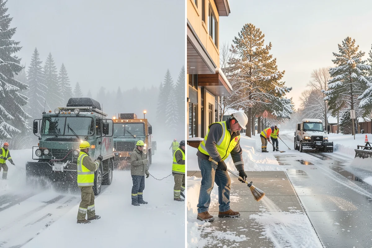 Veterinary Clinic Snow Removal in Anacortes, Skagit County, WA - Map customer parking, entrance walks, and after-hours access