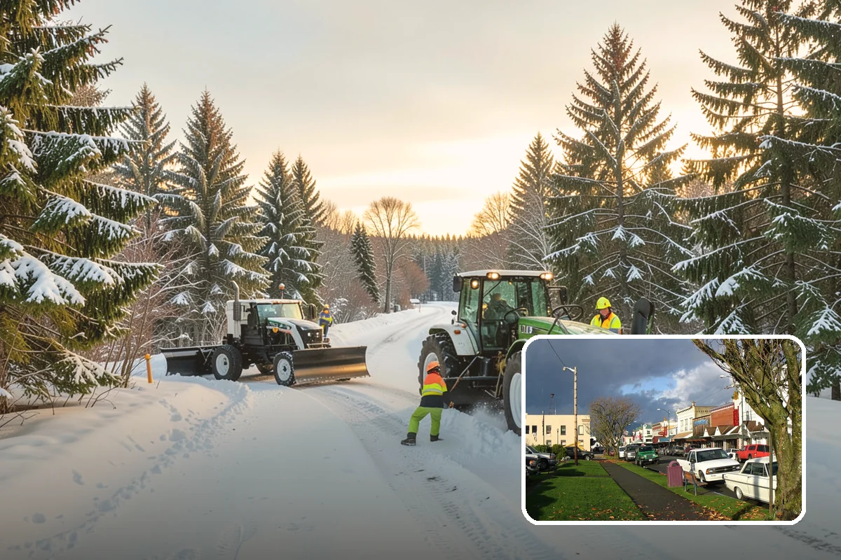 Veterinary Clinic Snow Removal in Arlington, Snohomish County, WA - Customer parking and entrance walks cleared