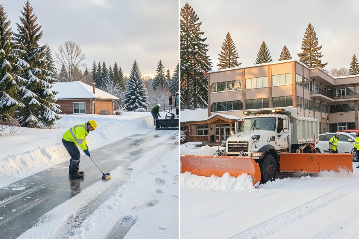 Veterinary Clinic Snow Removal in Auburn, King County, WA - Map customer parking, entrance walks, and after-hours access