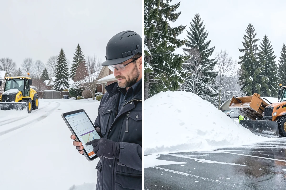 Veterinary Clinic Snow Removal in Beaux Arts Village, King County, WA - Map customer parking, entrance walks, and after-hours access