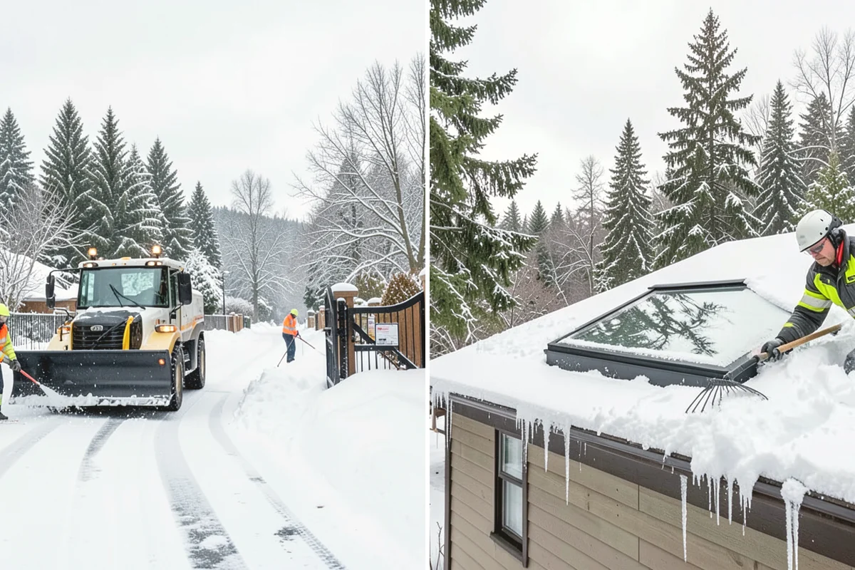 Veterinary Clinic Snow Removal in Black Diamond, King County, WA - Map customer parking, entrance walks, and after-hours access