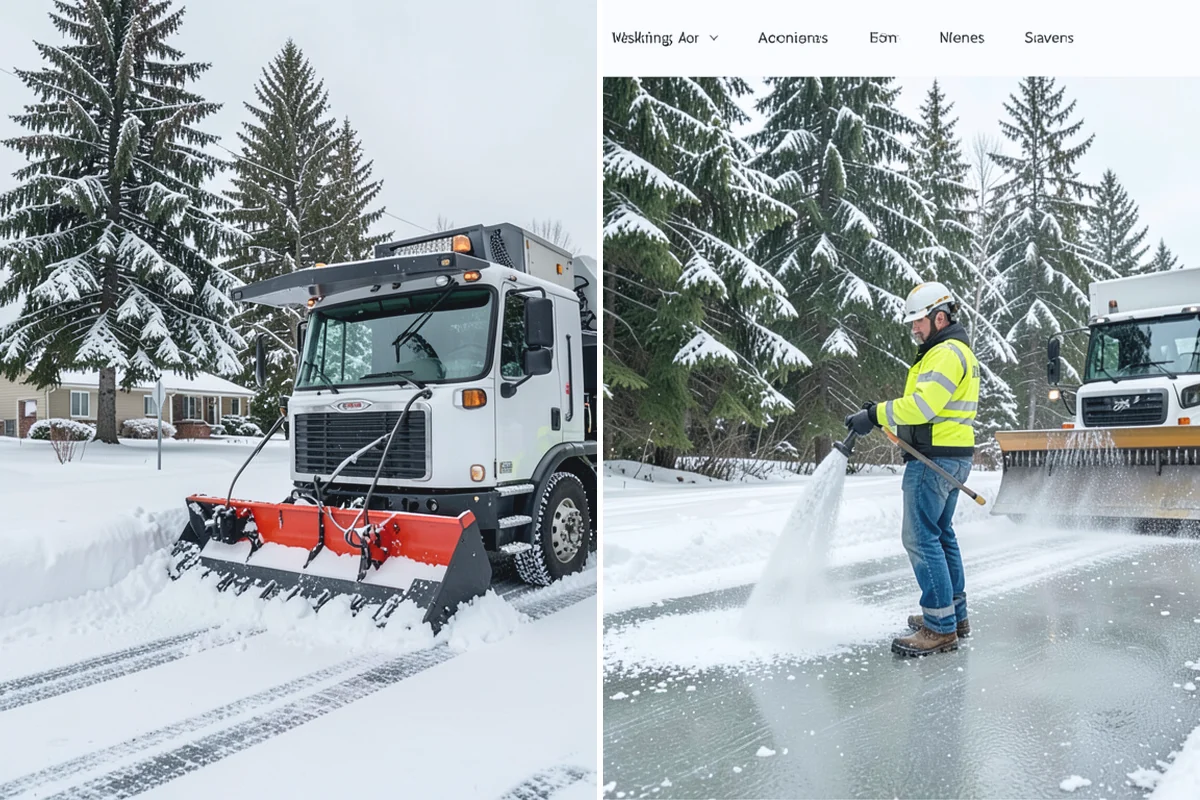 Veterinary Clinic Snow Removal in Bonney Lake, Pierce County, WA - Map customer parking, entrance walks, and after-hours access