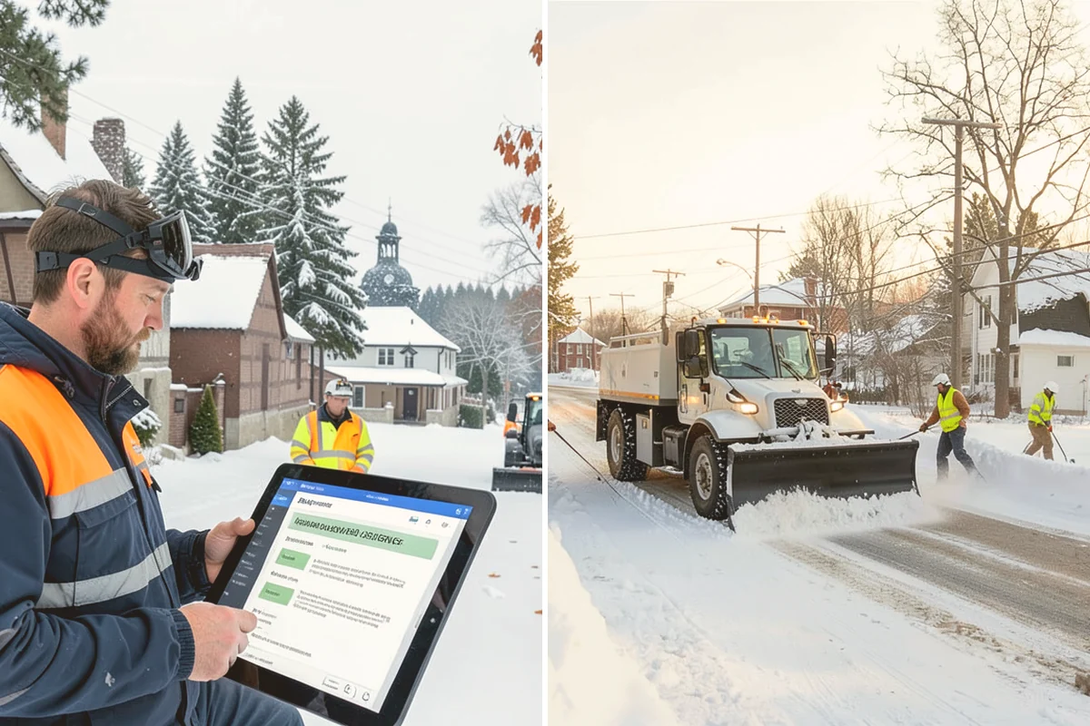 Veterinary Clinic Snow Removal in Bothell, King County, WA - Map customer parking, entrance walks, and after-hours access