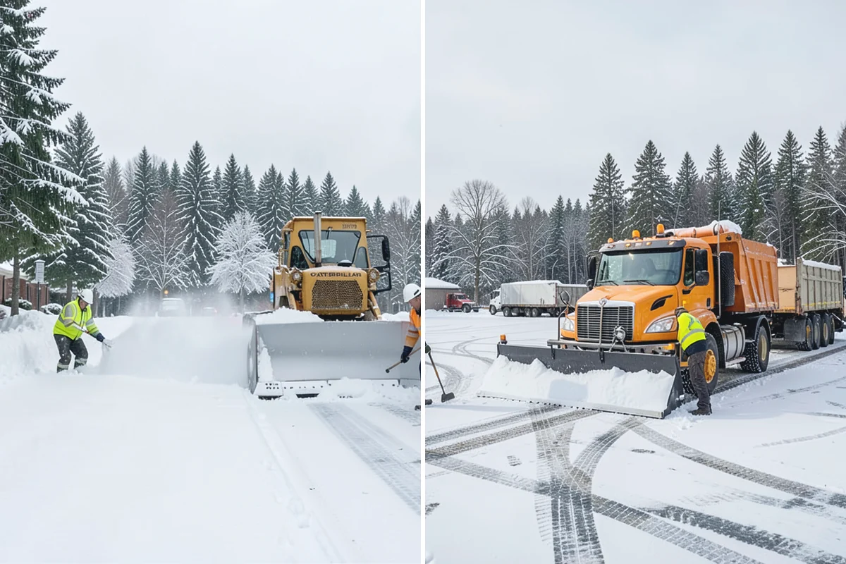 Veterinary Clinic Snow Removal in Buckley, Pierce County, WA - Map customer parking, entrance walks, and after-hours access