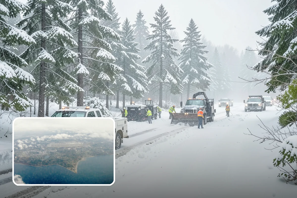 Veterinary Clinic Snow Removal in Burien, King County, WA - Customer parking and entrance walks cleared