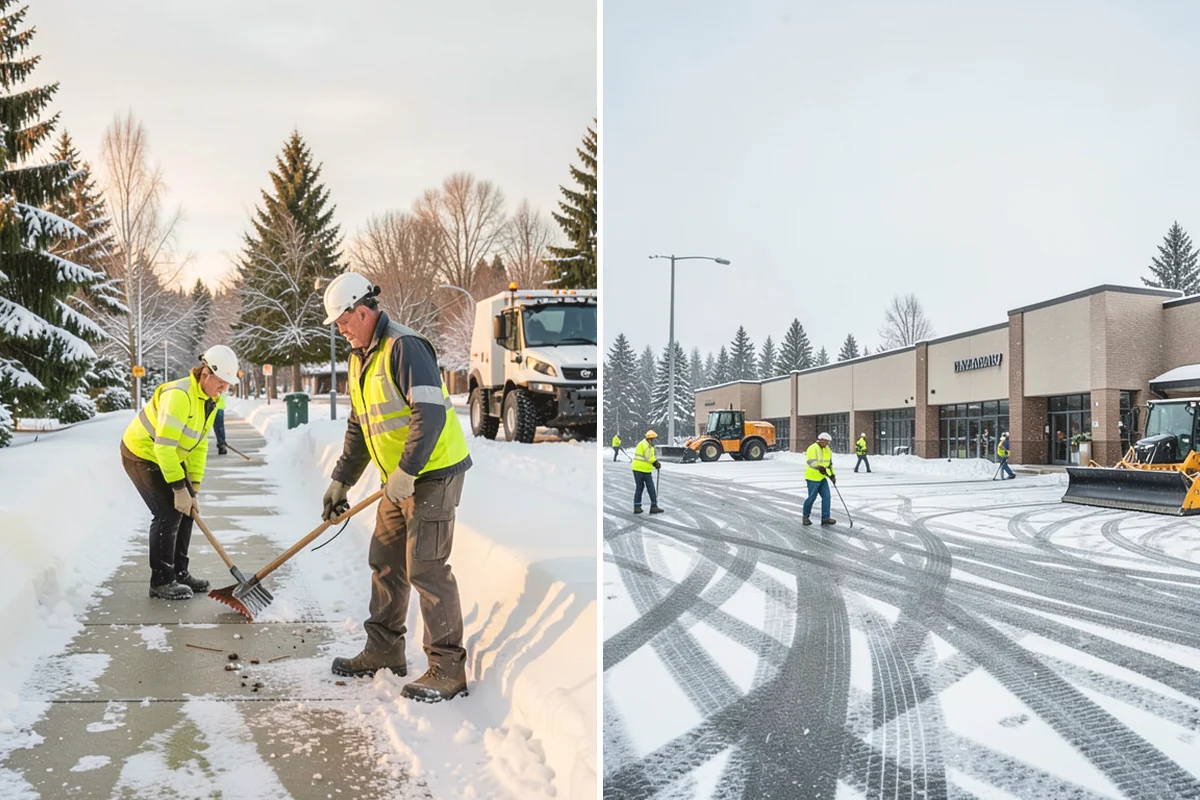 Veterinary Clinic Snow Removal in Burlington, Skagit County, WA - Map customer parking, entrance walks, and after-hours access