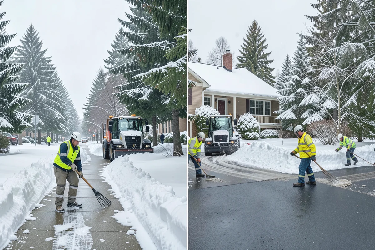 Veterinary Clinic Snow Removal in Coupeville, Island County, WA - Map customer parking, entrance walks, and after-hours access