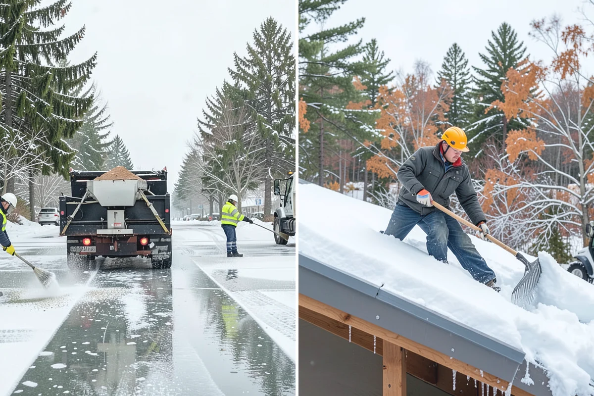 Veterinary Clinic Snow Removal in Darrington, Snohomish County, WA - Map customer parking, entrance walks, and after-hours access