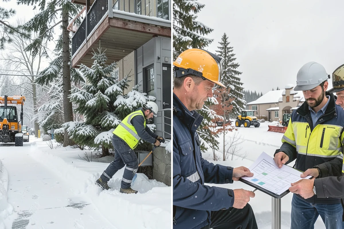 Veterinary Clinic Snow Removal in Duvall, King County, WA - Map customer parking, entrance walks, and after-hours access