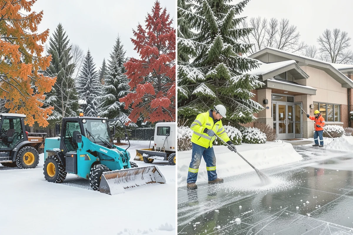 Veterinary Clinic Snow Removal in Eatonville, Pierce County, WA - Map customer parking, entrance walks, and after-hours access