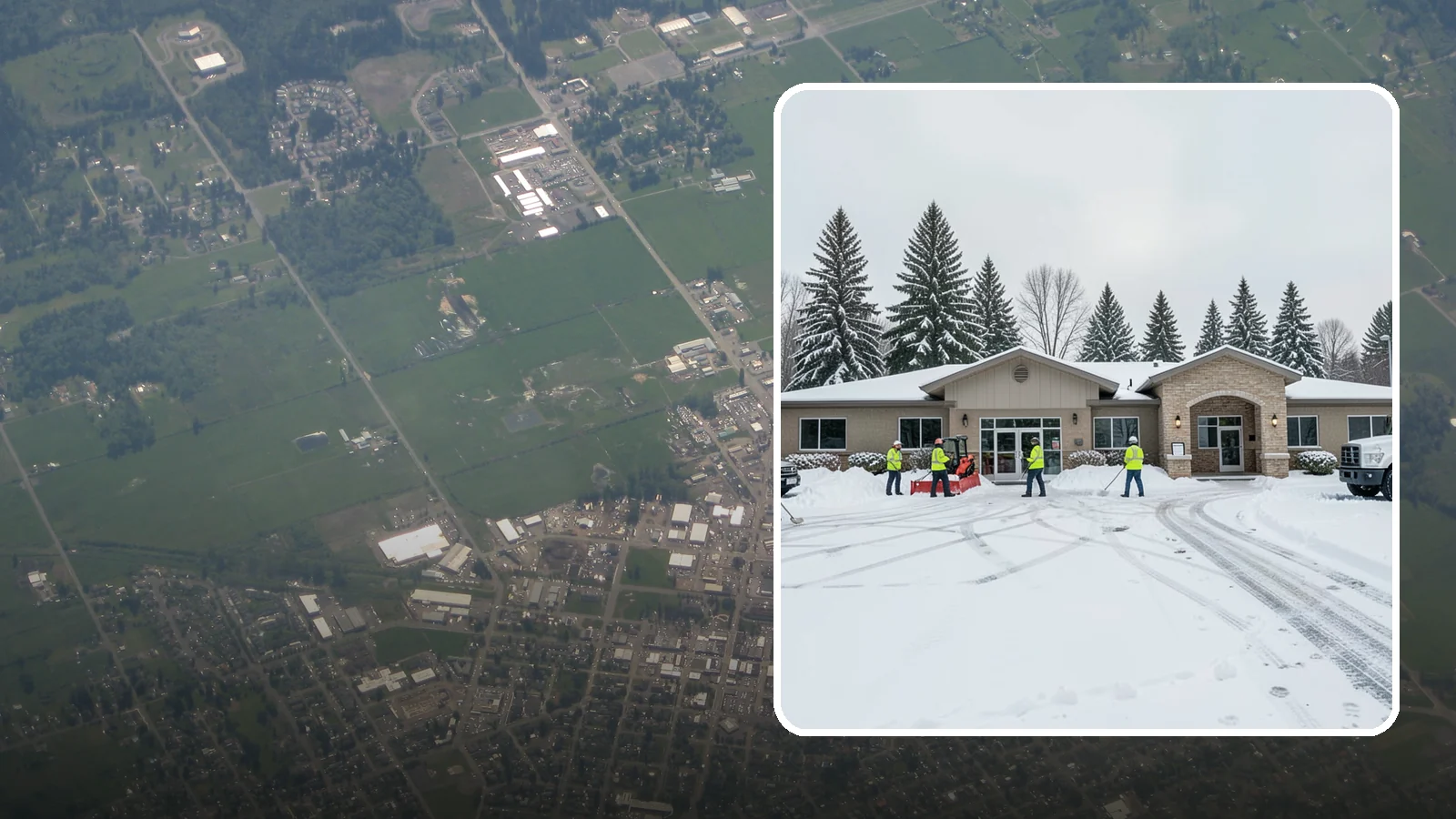 Veterinary Clinic Snow Removal in Enumclaw, King County, WA - We keep clinic parking, entrances, and walkways clear so pets and owners arrive safely, even for the emergencies that do not wait...