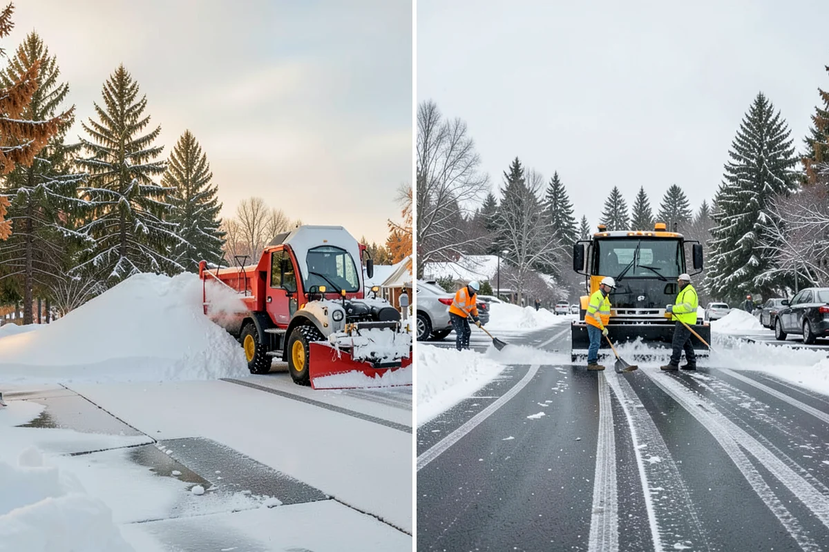 Veterinary Clinic Snow Removal in Enumclaw, King County, WA - Map customer parking, entrance walks, and after-hours access