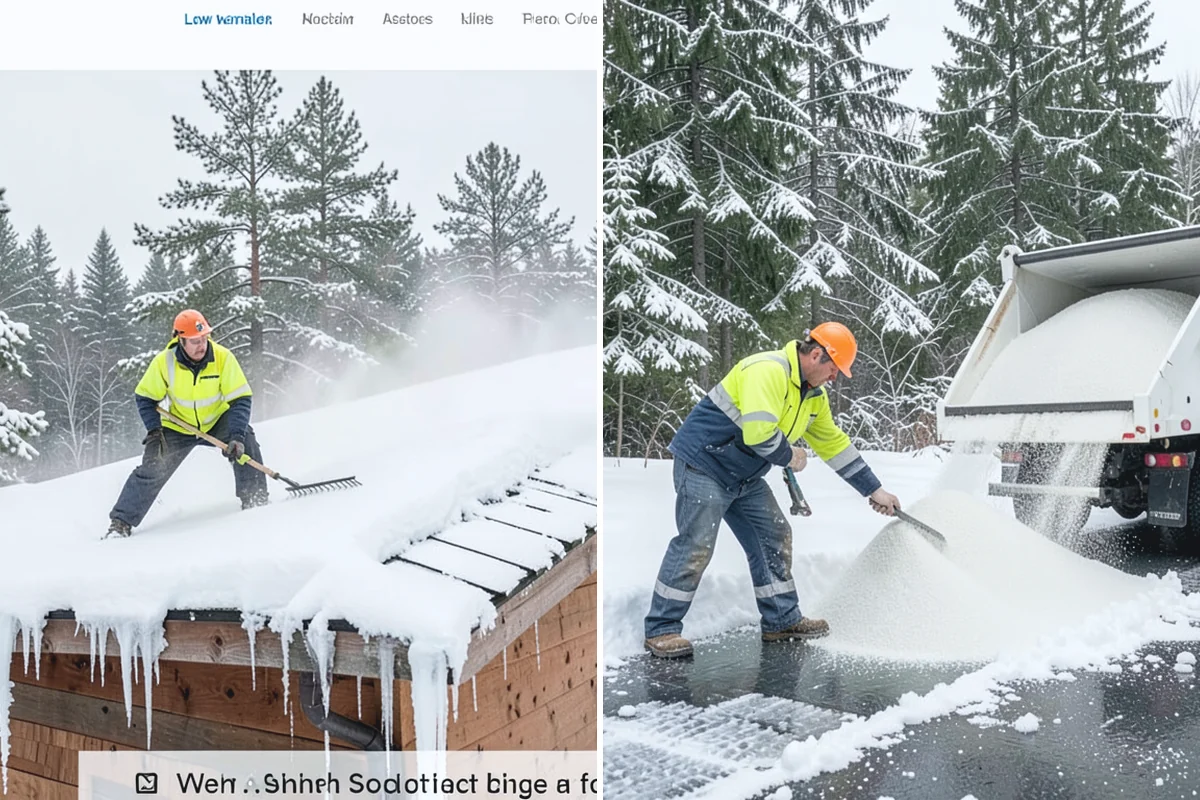 Veterinary Clinic Snow Removal in Hamilton, Skagit County, WA - Map customer parking, entrance walks, and after-hours access