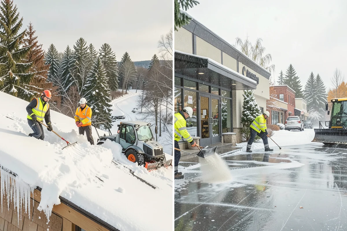 Veterinary Clinic Snow Removal in Index, Snohomish County, WA - Map customer parking, entrance walks, and after-hours access