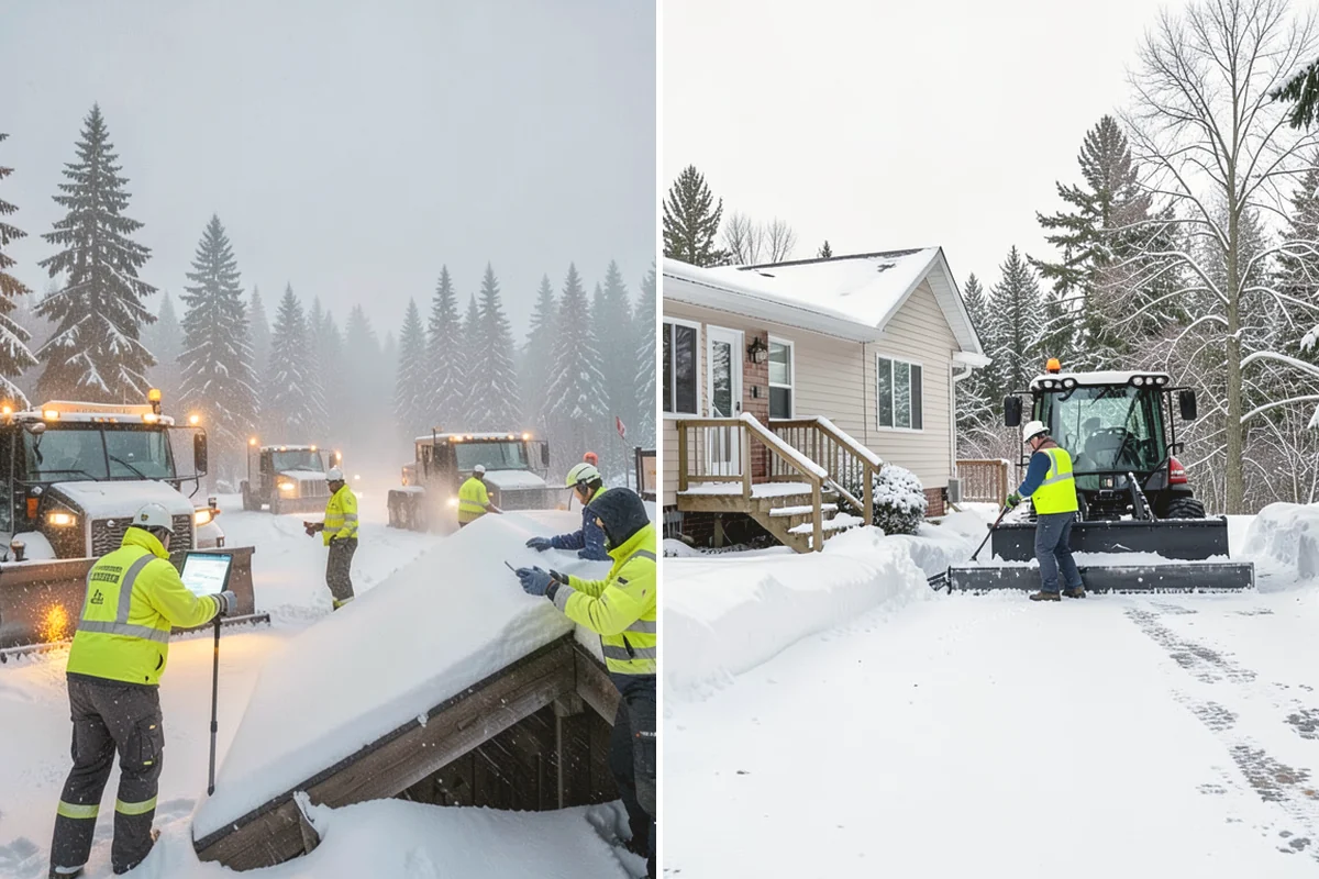 Veterinary Clinic Snow Removal in Issaquah, King County, WA - Map customer parking, entrance walks, and after-hours access
