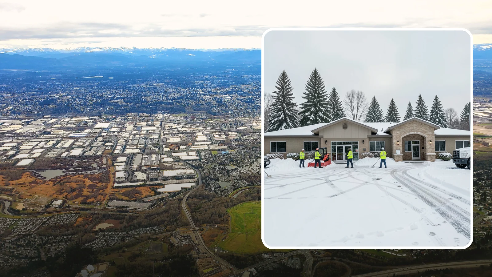 Veterinary Clinic Snow Removal in Kent, King County, WA - We keep clinic parking, entrances, and walkways clear so pets and owners arrive safely, even for the emergencies that do not wait...