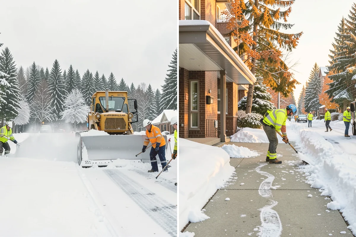 Veterinary Clinic Snow Removal in Kent, King County, WA - Map customer parking, entrance walks, and after-hours access