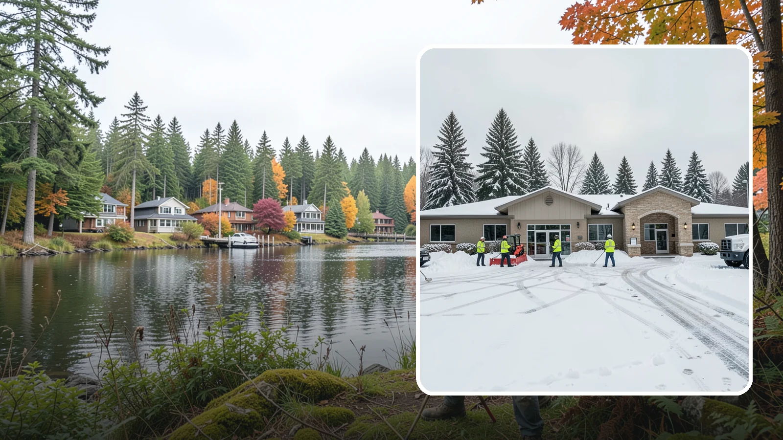 Veterinary Clinic Snow Removal in La Conner, Skagit County, WA - We keep clinic parking, entrances, and walkways clear so pets and owners arrive safely, even for the emergencies that do not wait...