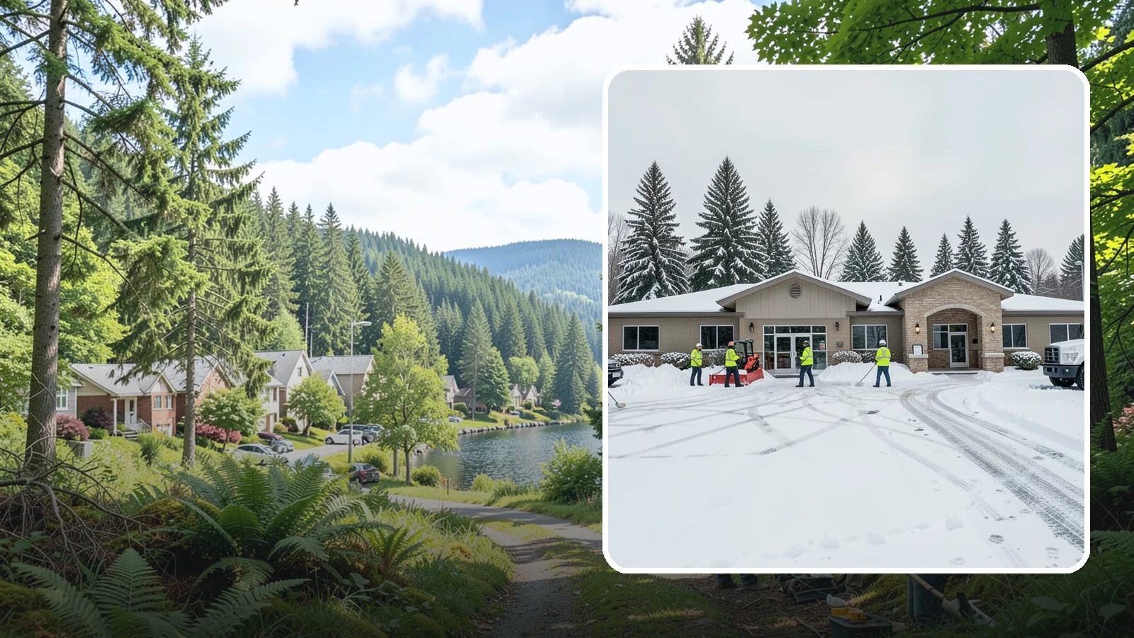 Veterinary Clinic Snow Removal in Lake Forest Park, King County, WA - We keep clinic parking, entrances, and walkways clear so pets and owners arrive safely, even for the emergencies that do not wait...