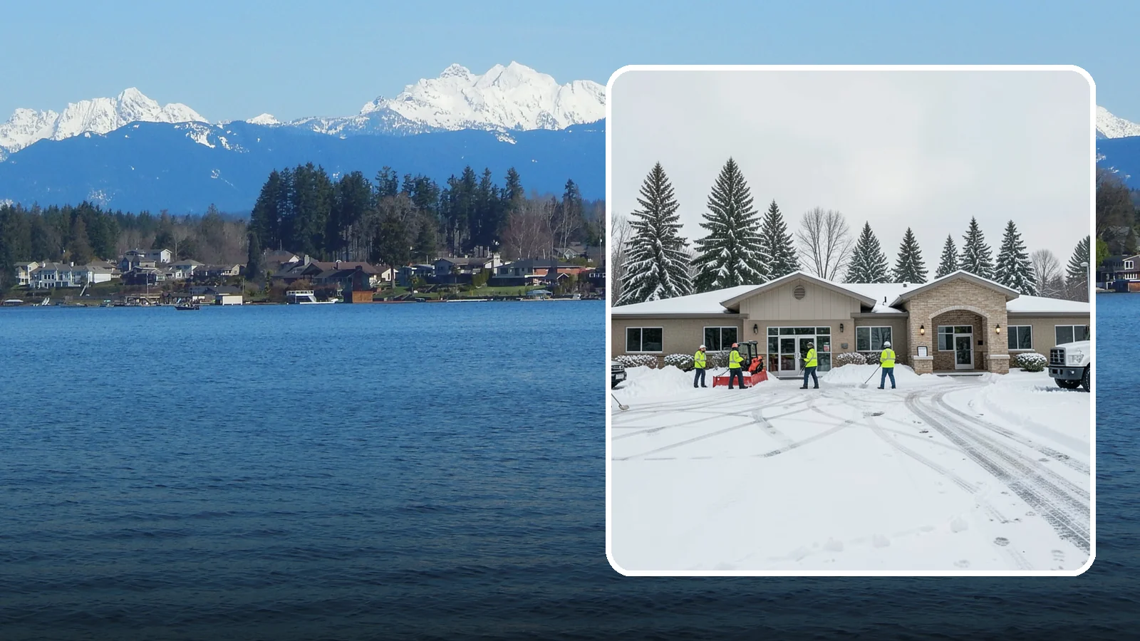 Veterinary Clinic Snow Removal in Lake Stevens, Snohomish County, WA - We keep clinic parking, entrances, and walkways clear so pets and owners arrive safely, even for the emergencies that do not wait...