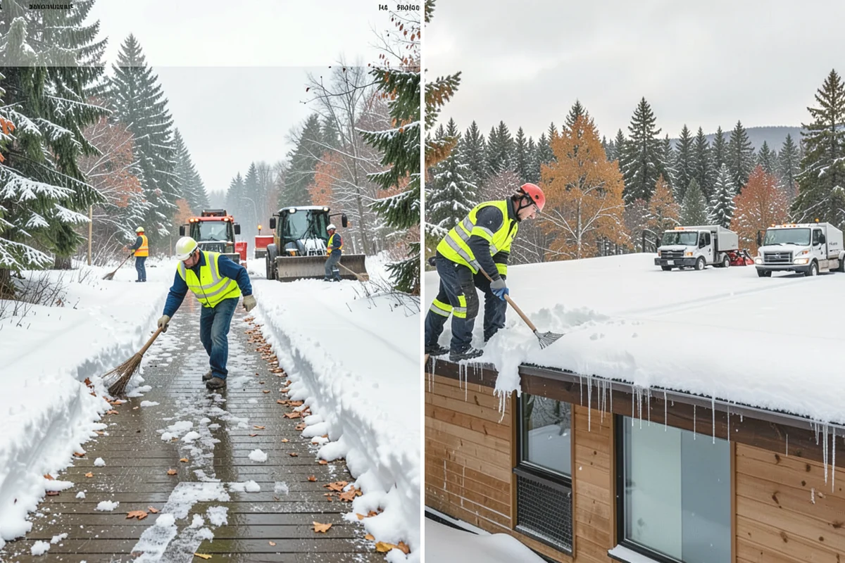Veterinary Clinic Snow Removal in Lake Stevens, Snohomish County, WA - Map customer parking, entrance walks, and after-hours access