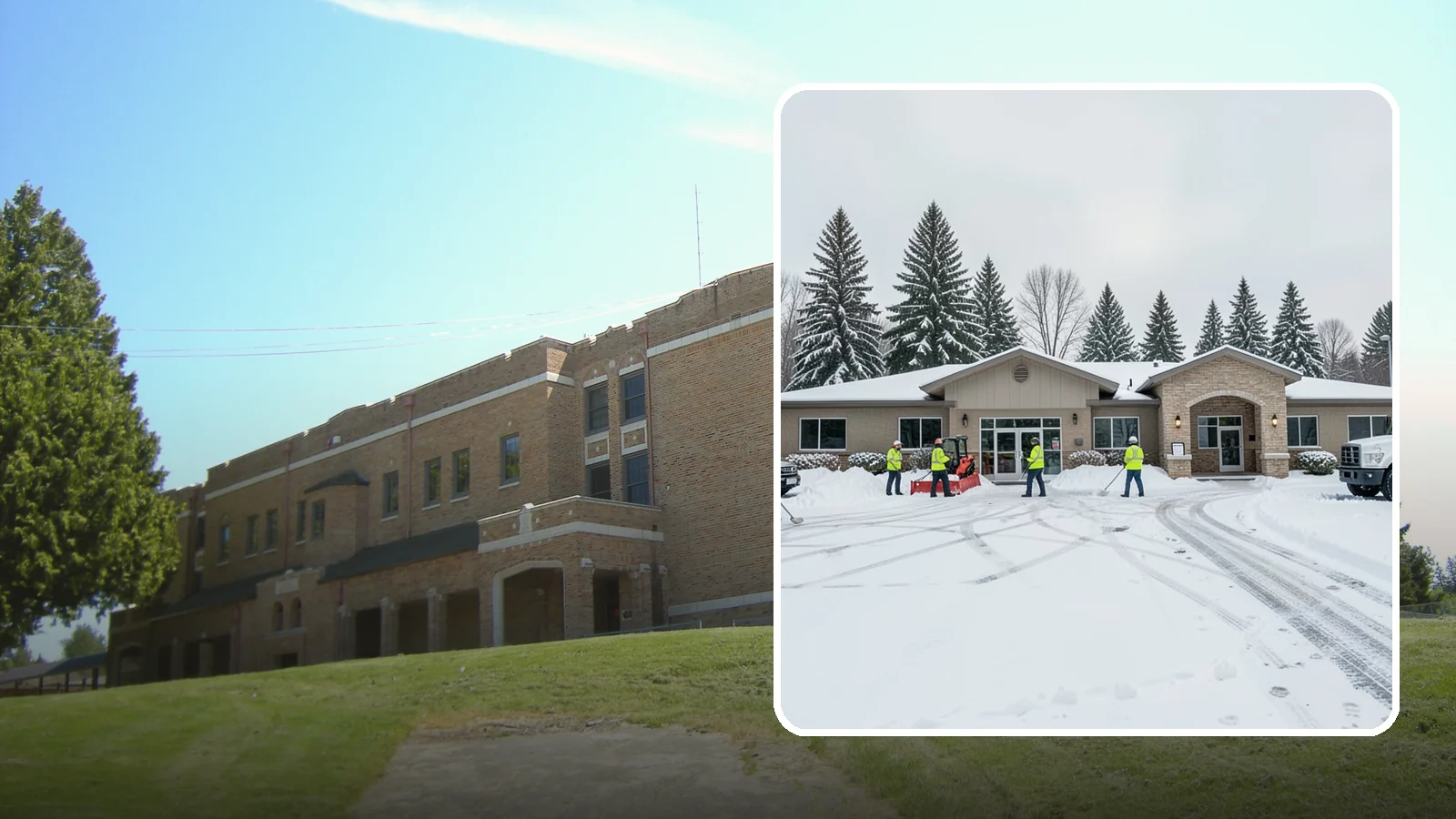 Veterinary Clinic Snow Removal in Maple Valley, King County, WA - We keep clinic parking, entrances, and walkways clear so pets and owners arrive safely, even for the emergencies that do not wait...