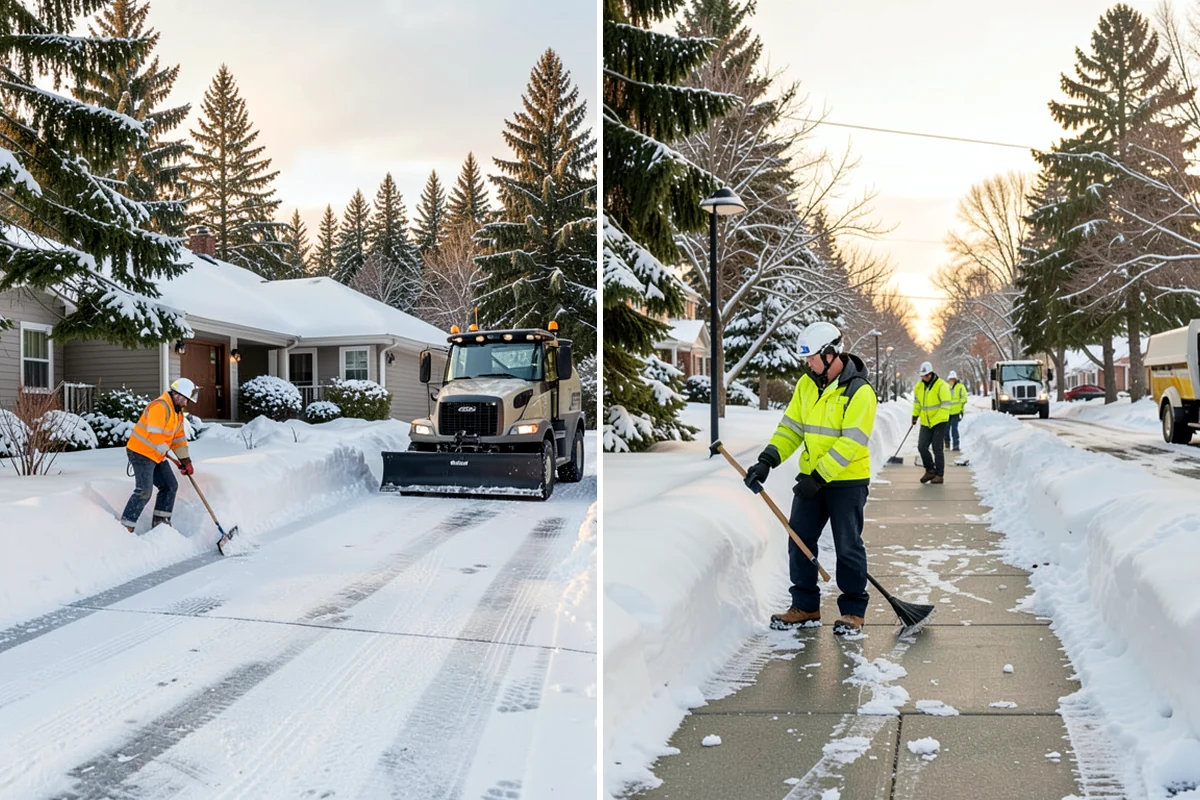 Veterinary Clinic Snow Removal in Maple Valley, King County, WA - Map customer parking, entrance walks, and after-hours access