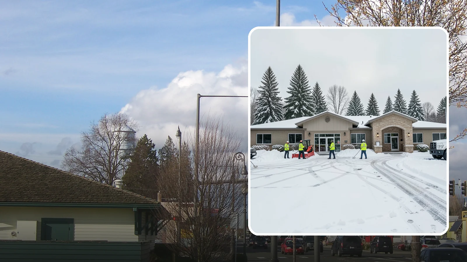 Veterinary Clinic Snow Removal in Marysville, Snohomish County, WA - We keep clinic parking, entrances, and walkways clear so pets and owners arrive safely, even for the emergencies that do not wait...