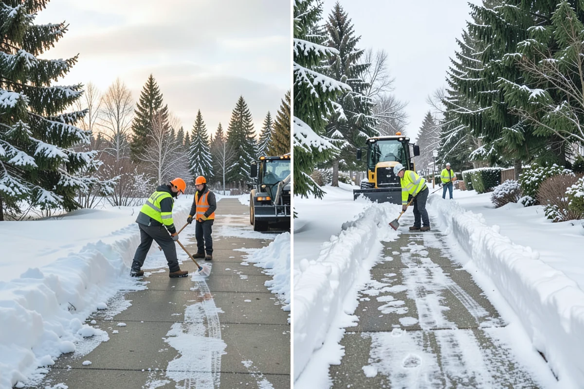 Veterinary Clinic Snow Removal in Marysville, Snohomish County, WA - Map customer parking, entrance walks, and after-hours access