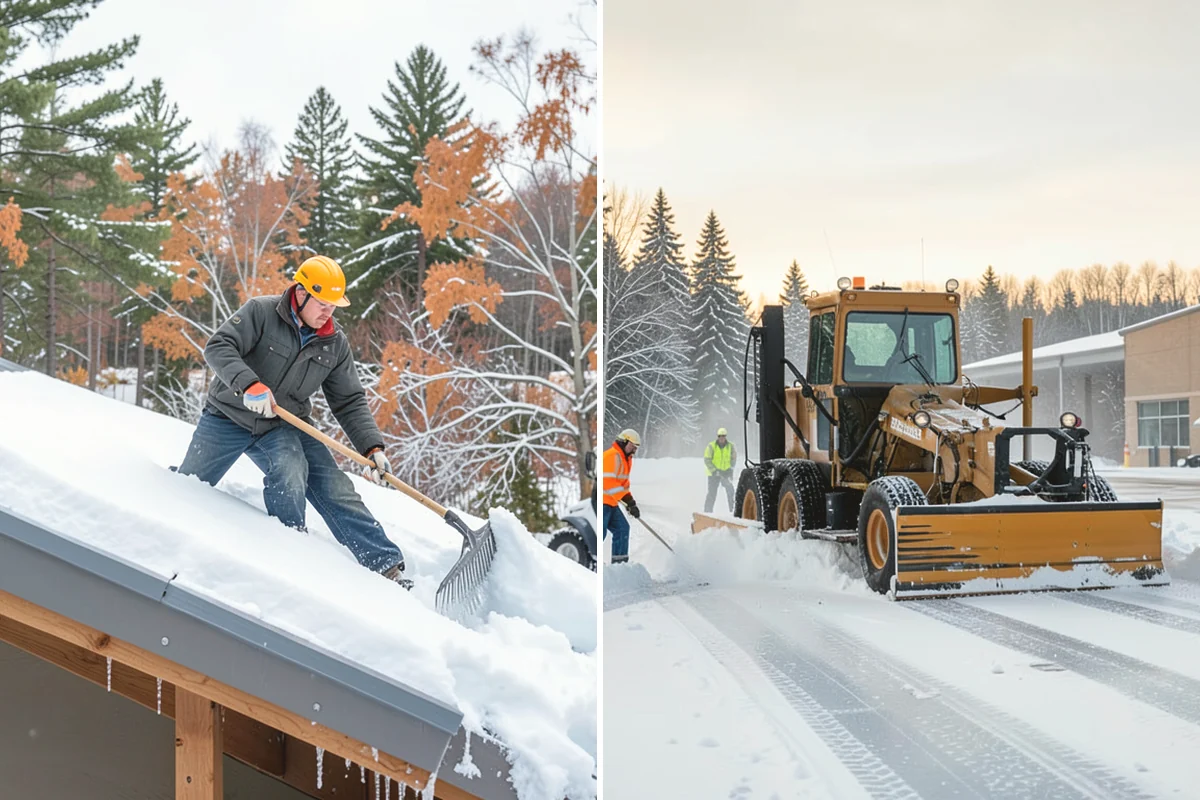 Veterinary Clinic Snow Removal in Mercer Island, King County, WA - Map customer parking, entrance walks, and after-hours access
