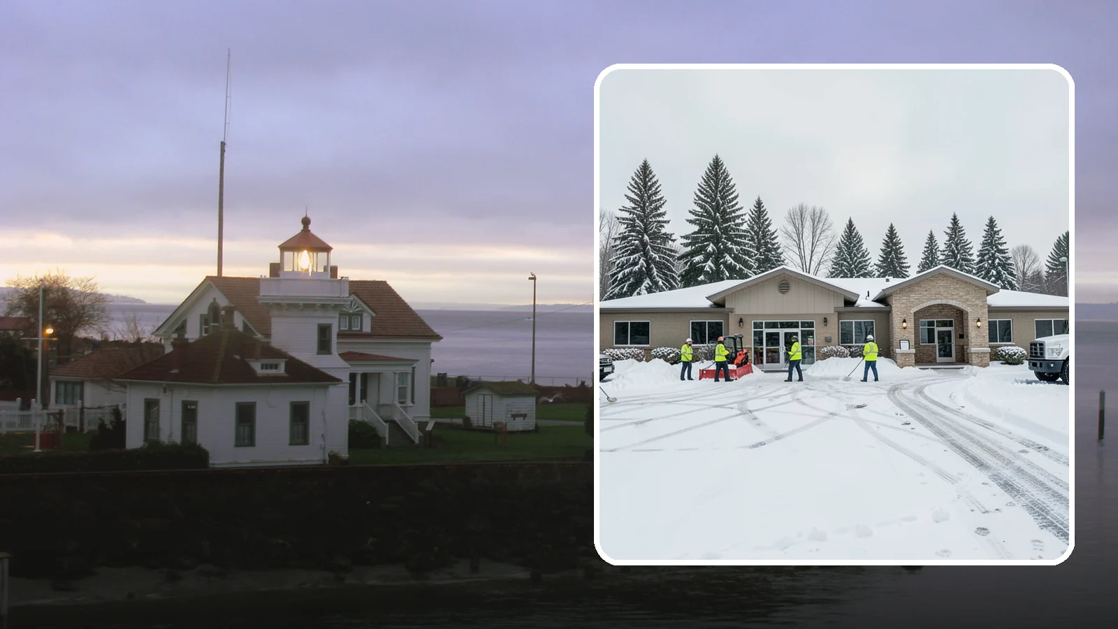 Veterinary Clinic Snow Removal in Mukilteo, Snohomish County, WA - We keep clinic parking, entrances, and walkways clear so pets and owners arrive safely, even for the emergencies that do not wait...