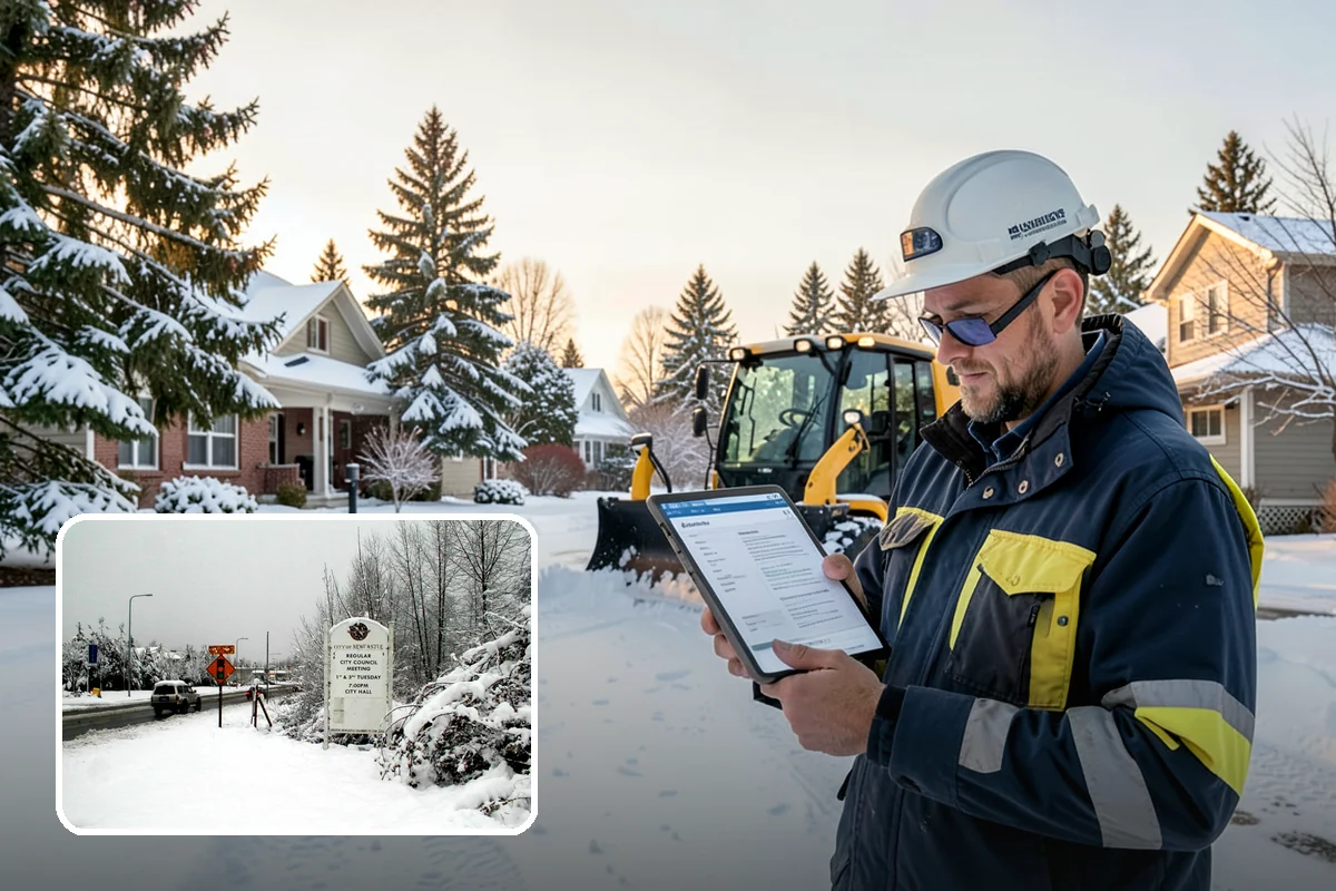 Veterinary Clinic Snow Removal in Newcastle, King County, WA - Customer parking and entrance walks cleared