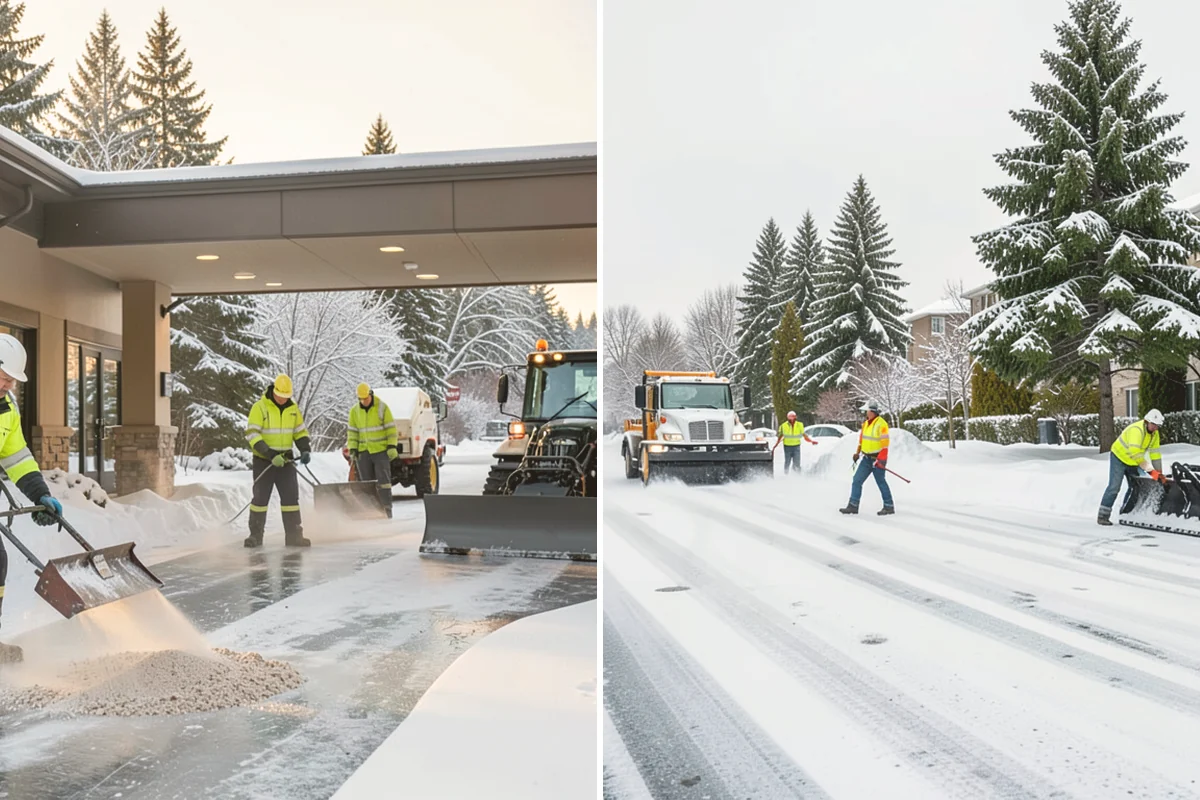 Veterinary Clinic Snow Removal in Newcastle, King County, WA - Map customer parking, entrance walks, and after-hours access