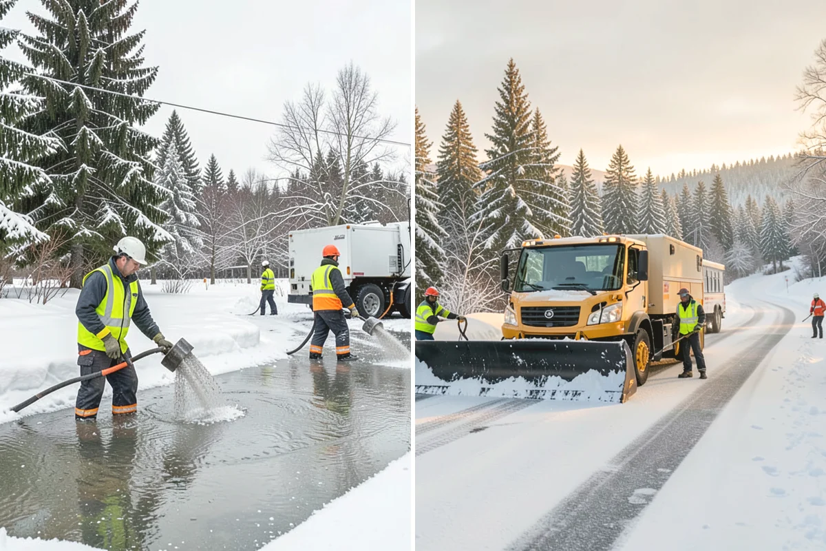 Veterinary Clinic Snow Removal in North Bend, King County, WA - Map customer parking, entrance walks, and after-hours access