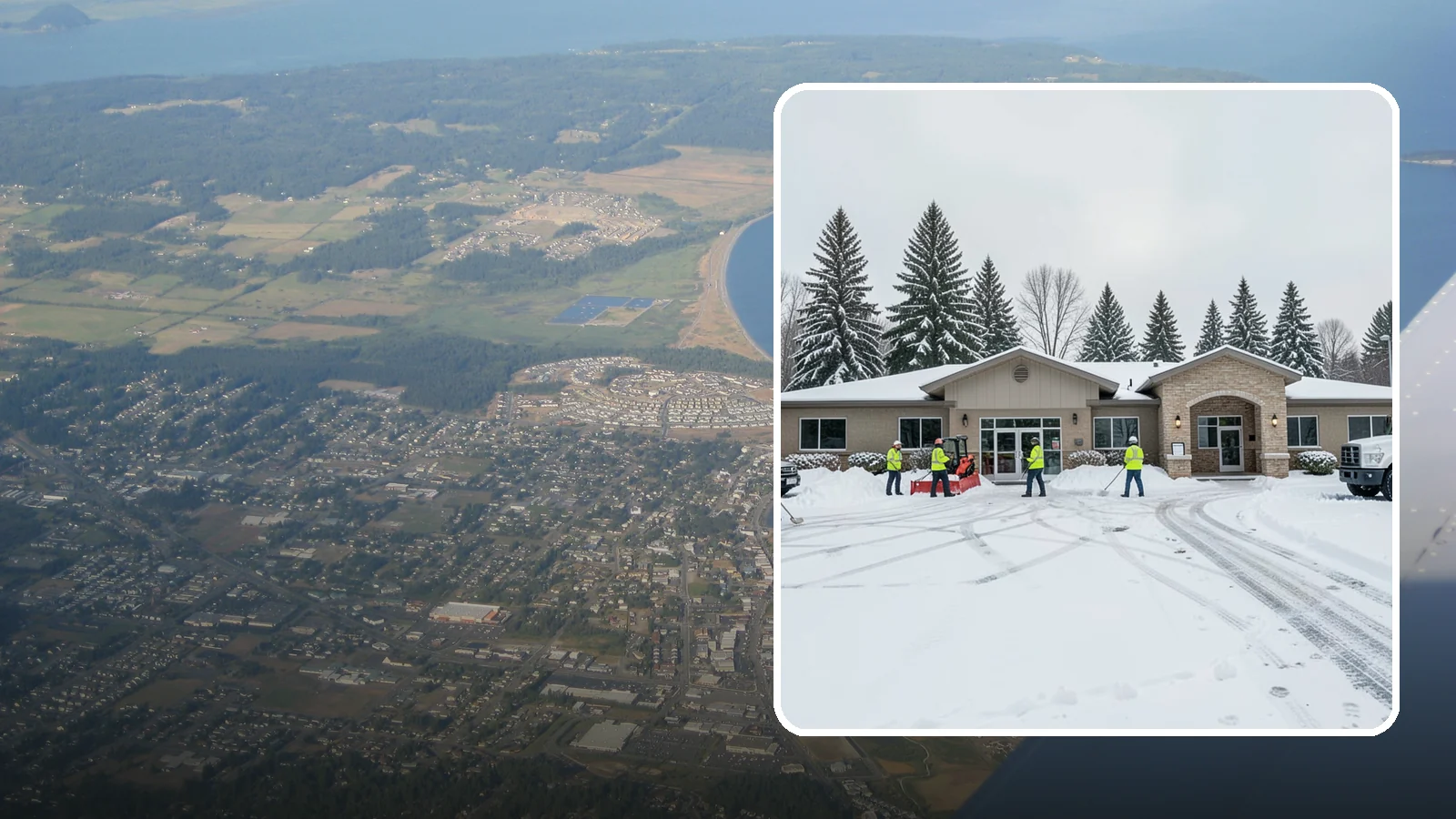 Veterinary Clinic Snow Removal in Oak Harbor, Island County, WA - We keep clinic parking, entrances, and walkways clear so pets and owners arrive safely, even for the emergencies that do not wait...