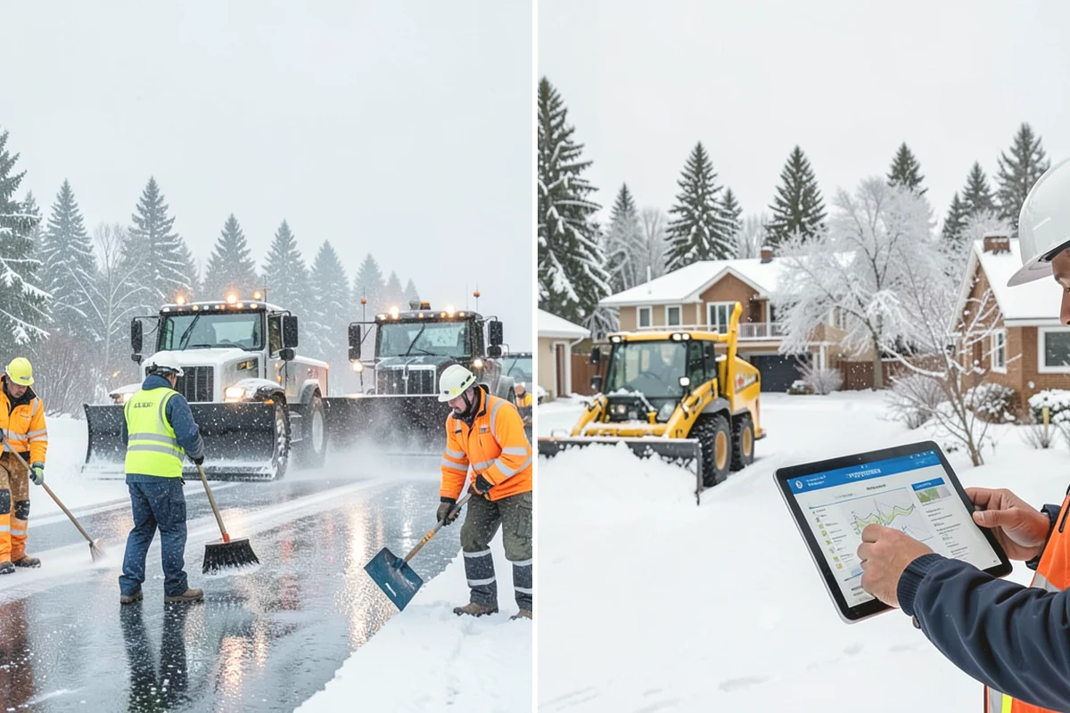 Veterinary Clinic Snow Removal in Oak Harbor, Island County, WA - Map customer parking, entrance walks, and after-hours access