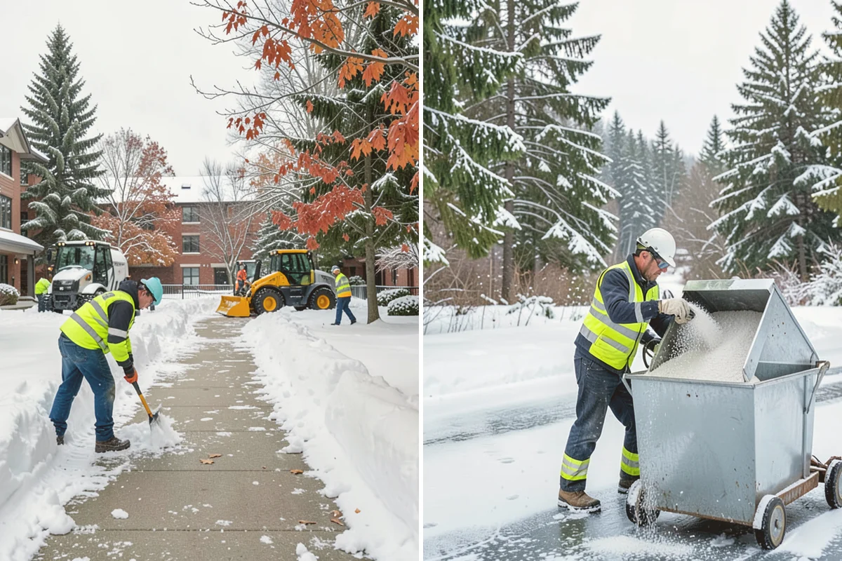 Veterinary Clinic Snow Removal in Orting, Pierce County, WA - Map customer parking, entrance walks, and after-hours access