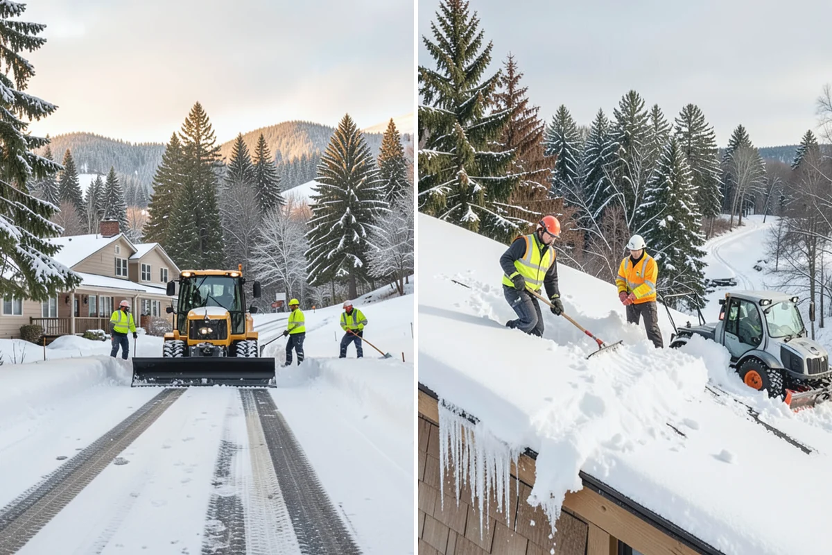 Veterinary Clinic Snow Removal in Redmond, King County, WA - Map customer parking, entrance walks, and after-hours access