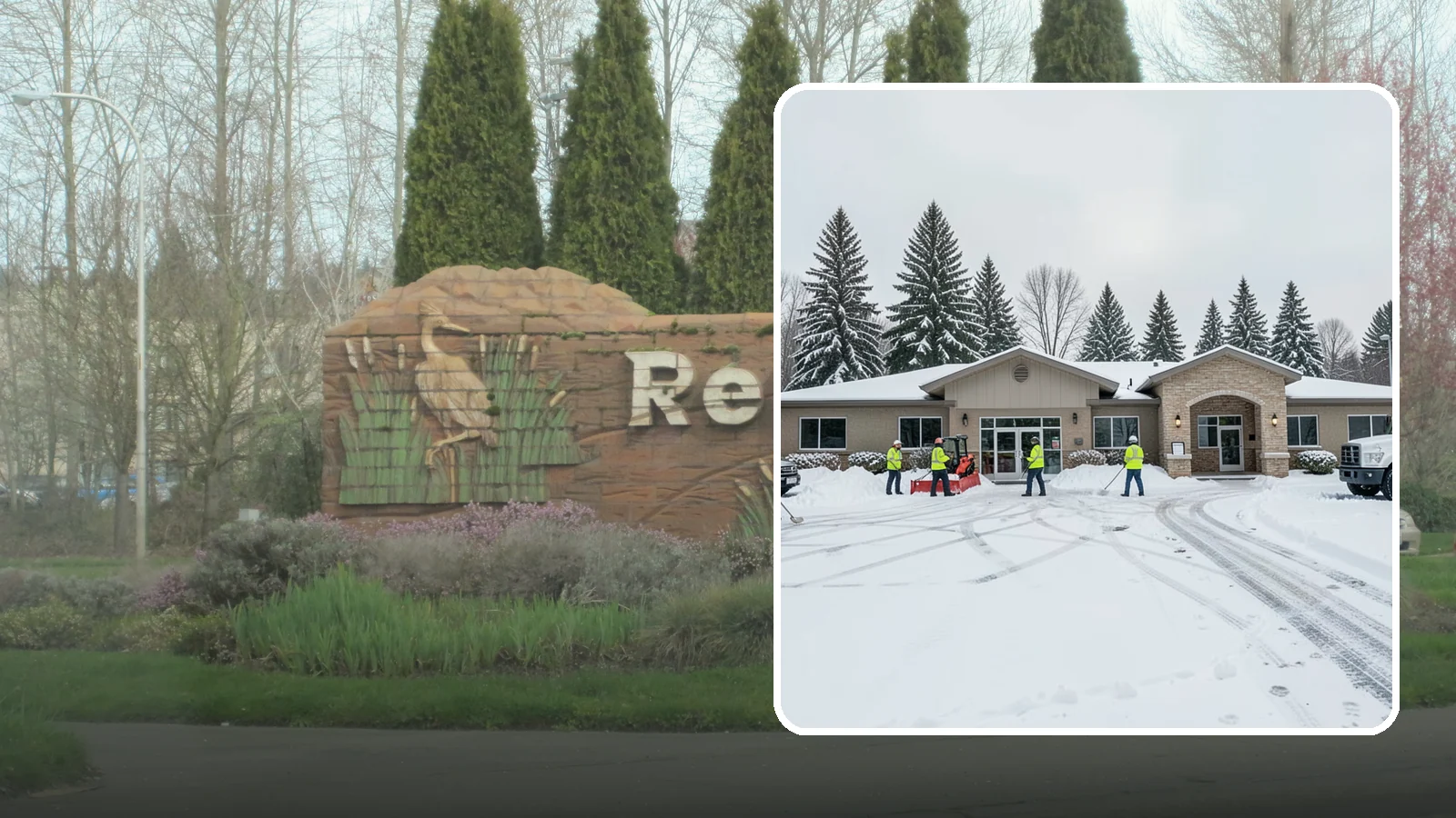Veterinary Clinic Snow Removal in Renton, King County, WA - We keep clinic parking, entrances, and walkways clear so pets and owners arrive safely, even for the emergencies that do not wait...