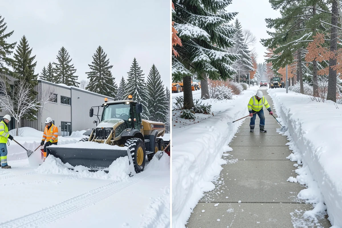 Veterinary Clinic Snow Removal in Renton, King County, WA - Map customer parking, entrance walks, and after-hours access