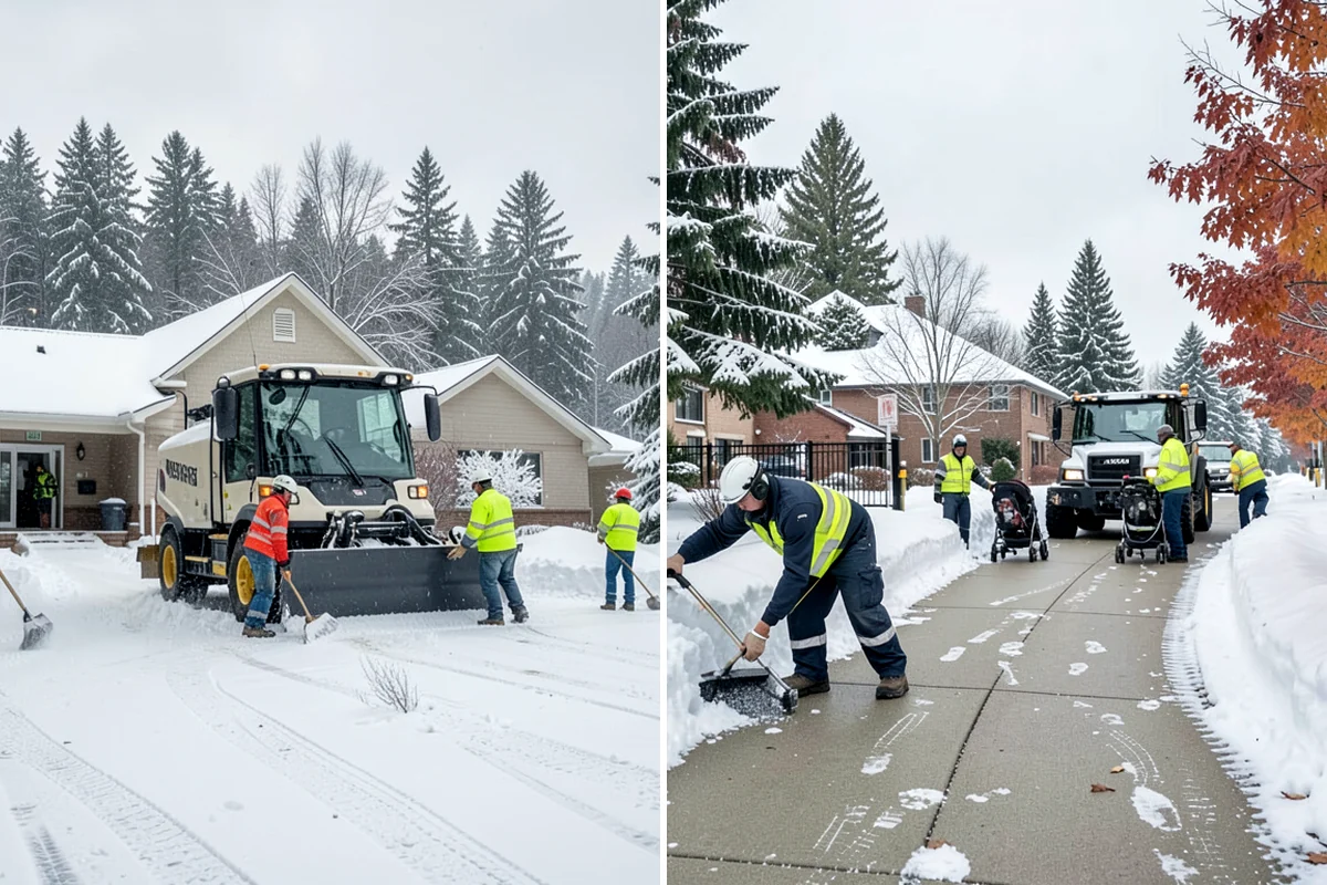 Veterinary Clinic Snow Removal in Seattle, King County, WA - Map customer parking, entrance walks, and after-hours access