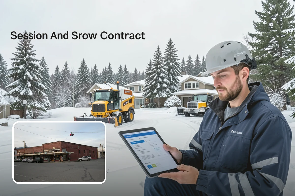 Veterinary Clinic Snow Removal in Sedro-Woolley, Skagit County, WA - Customer parking and entrance walks cleared