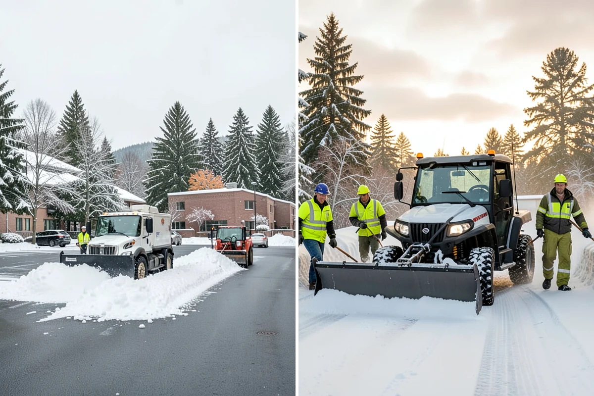 Veterinary Clinic Snow Removal in Shoreline, King County, WA - Map customer parking, entrance walks, and after-hours access
