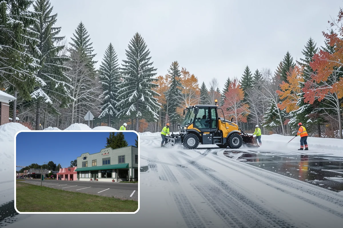 Veterinary Clinic Snow Removal in Snoqualmie, King County, WA - Customer parking and entrance walks cleared