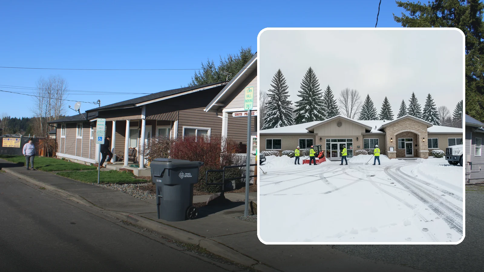 Veterinary Clinic Snow Removal in South Prairie, Pierce County, WA - We keep clinic parking, entrances, and walkways clear so pets and owners arrive safely, even for the emergencies that do not wait...
