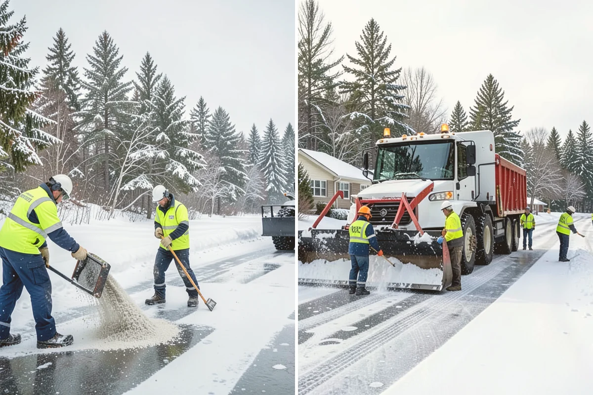 Veterinary Clinic Snow Removal in Stanwood, Snohomish County, WA - Map customer parking, entrance walks, and after-hours access