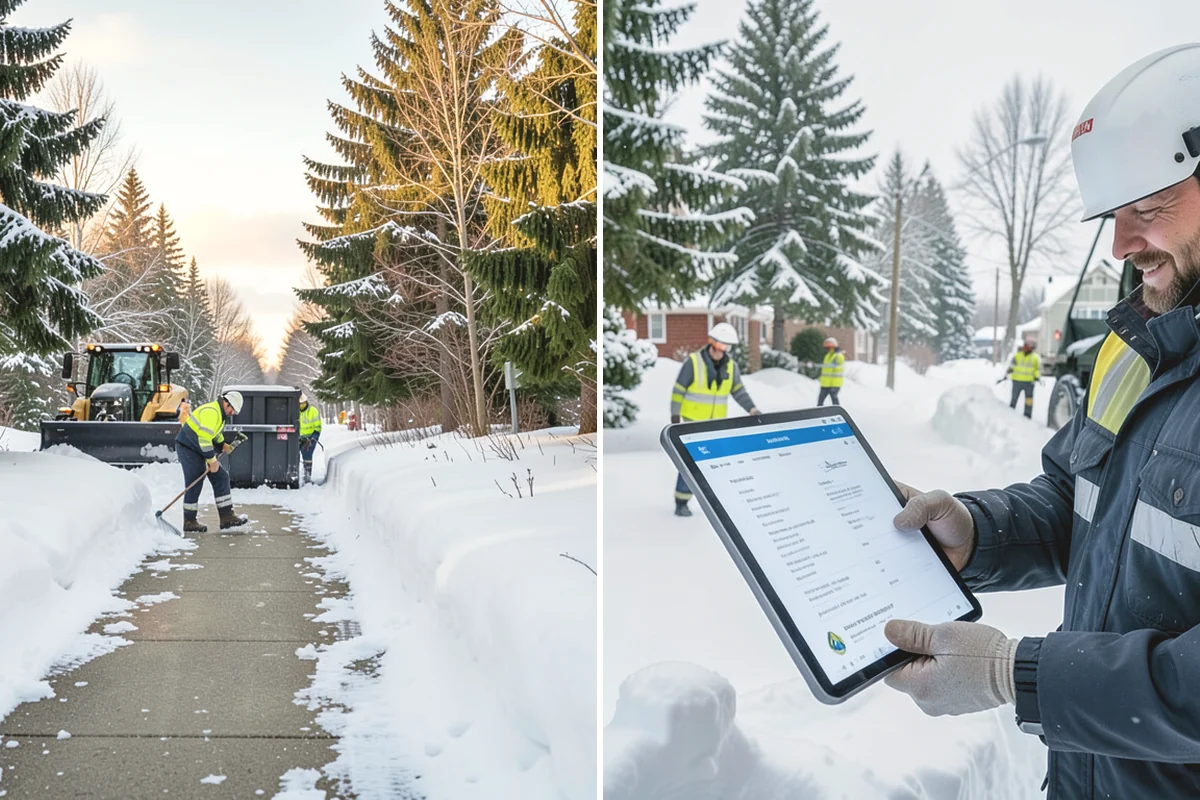 Veterinary Clinic Snow Removal in Tacoma, Pierce County, WA - Map customer parking, entrance walks, and after-hours access