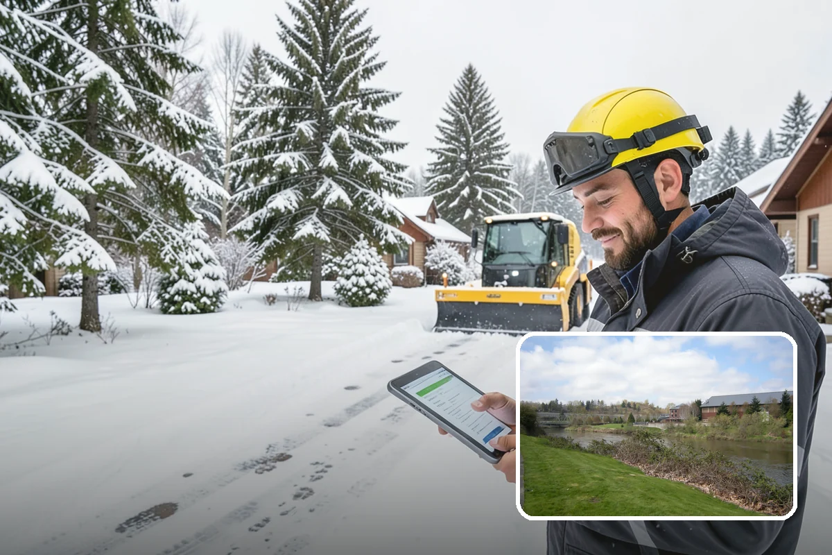 Veterinary Clinic Snow Removal in Tukwila, King County, WA - Customer parking and entrance walks cleared